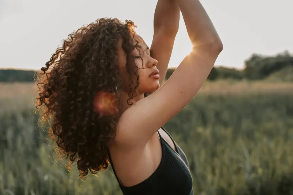 Photo Of Woman Putting Her Hands Up